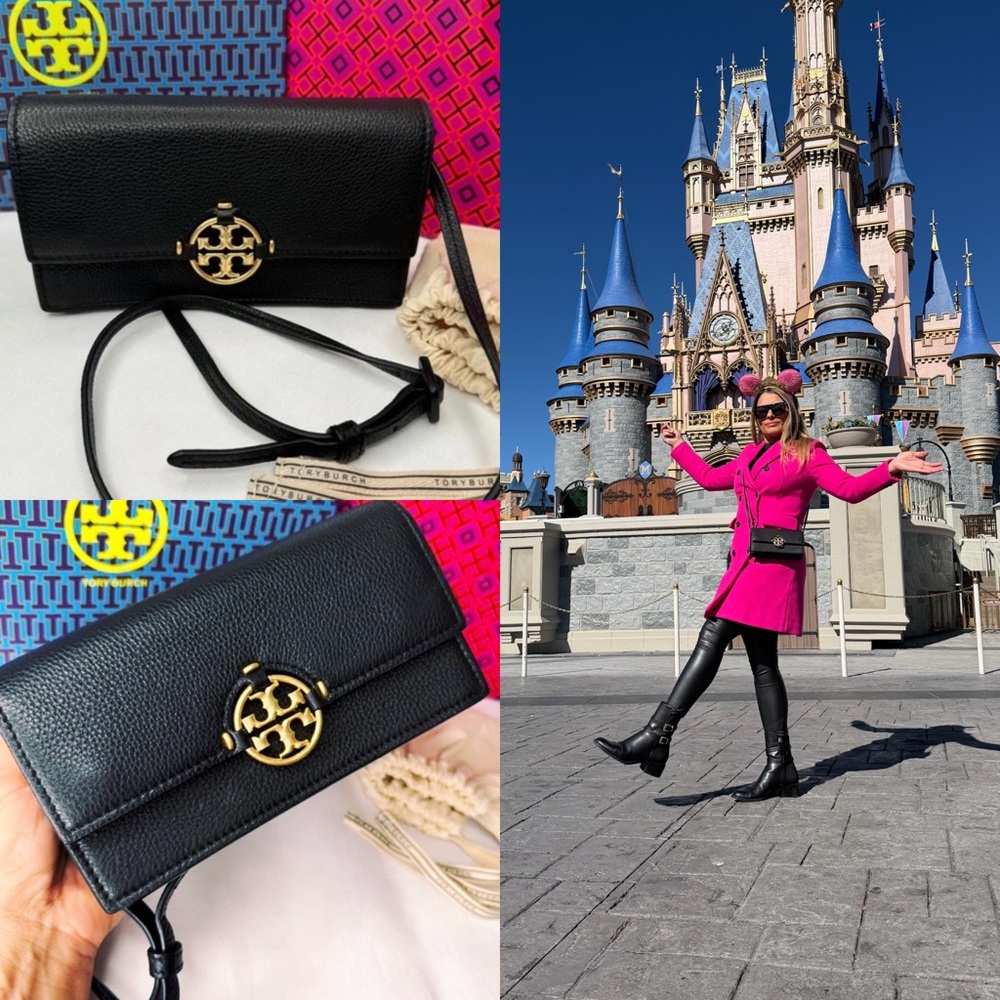 TORY BURCH Black Leather Crossbody Bag - Picture 3 of 16